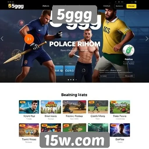 Visão geral do site 5ggg e suas funcionalidades